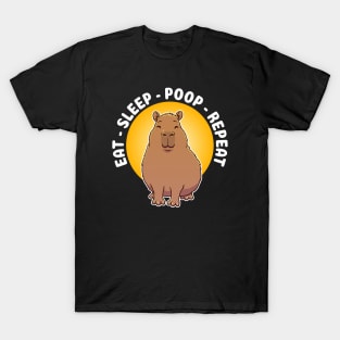 Eat Sleep Poop Repeat Quote T-Shirt